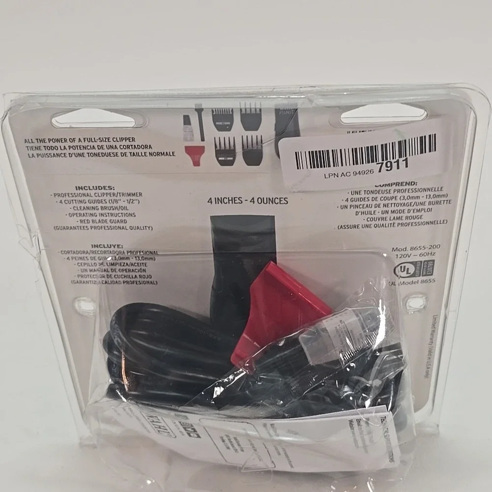 Wahl Professional Peanut Corded Trimmer - Compact Lightweight Powerful 8655-200